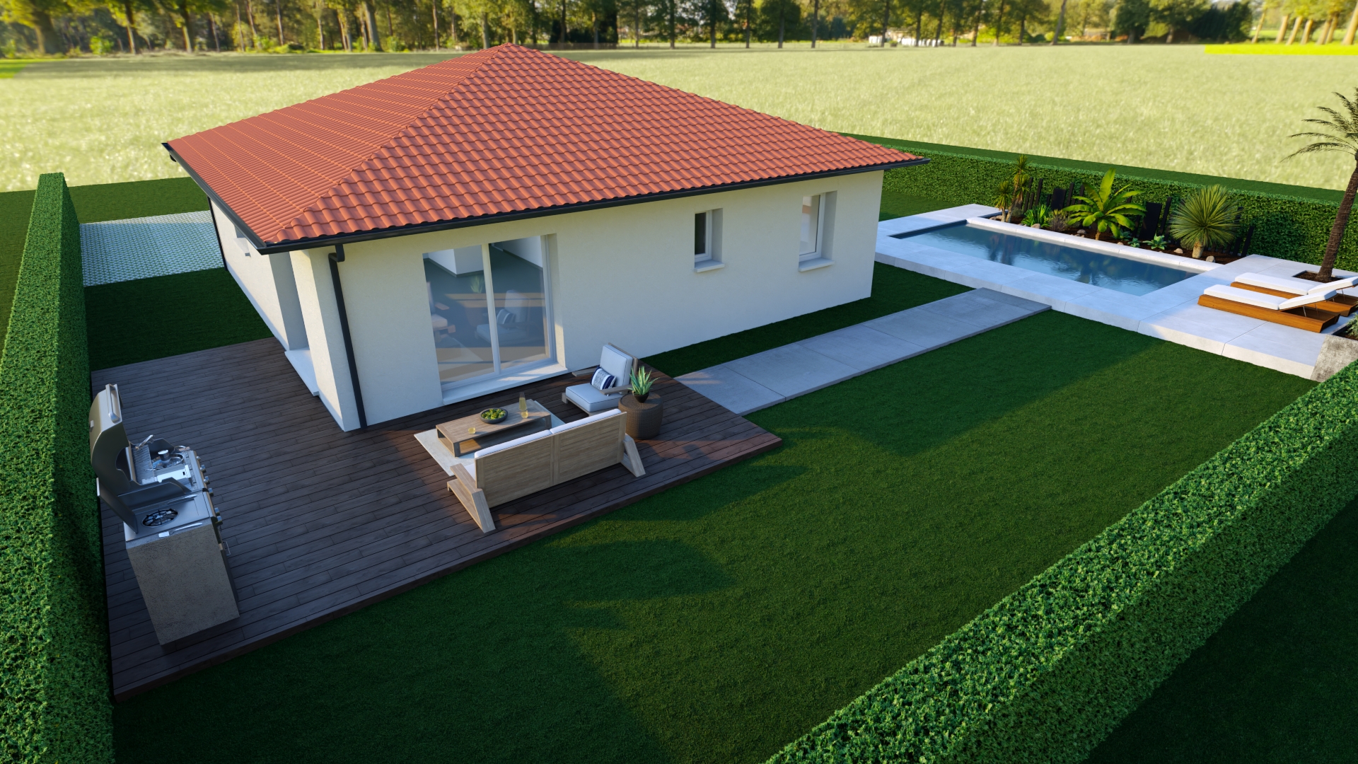 Maison et terrain constructible à Rion-des-Landes