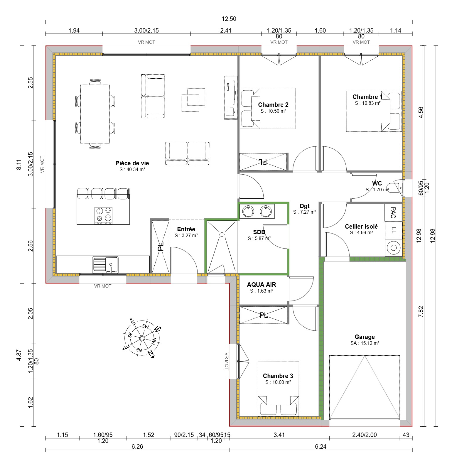 Maison et terrain constructible à Cavignac