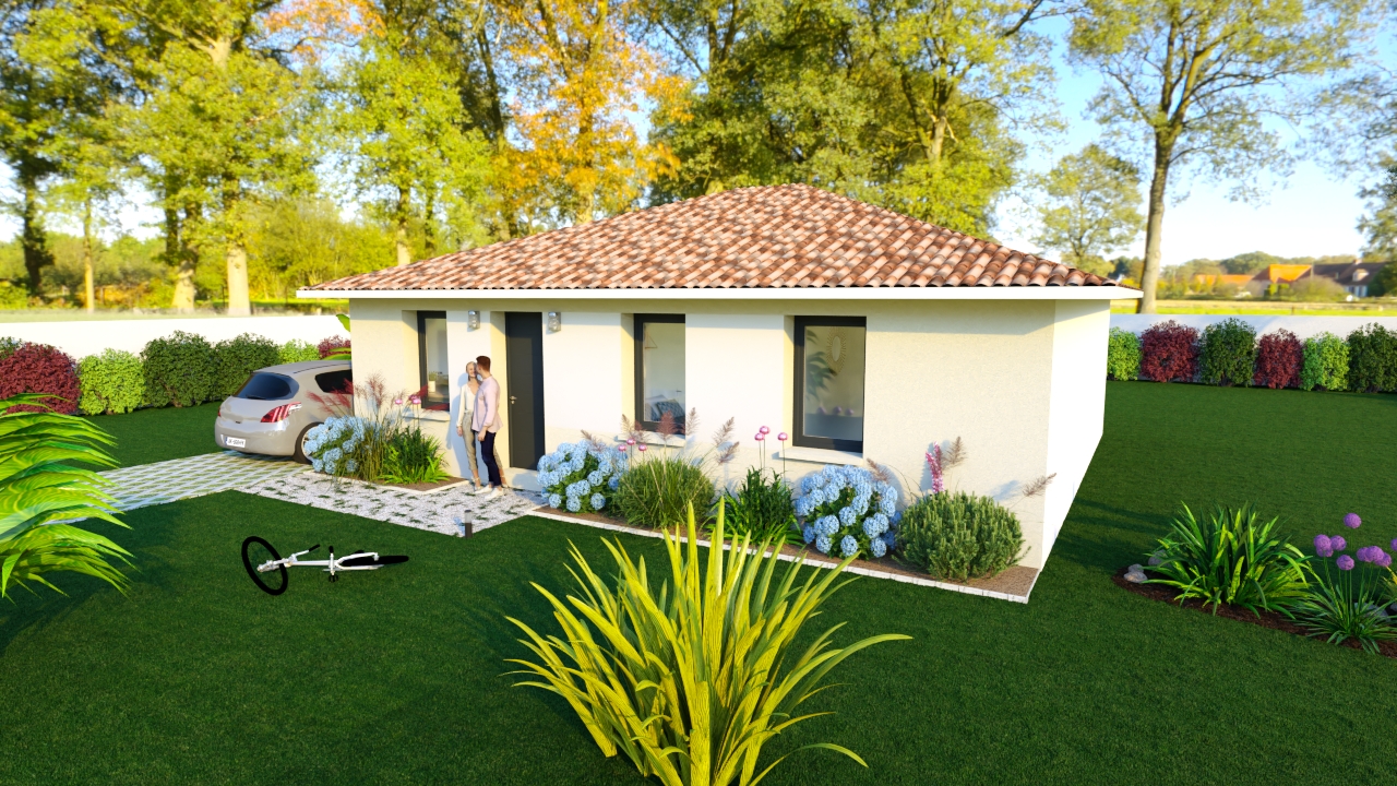 Maison et terrain constructible à Mimizan