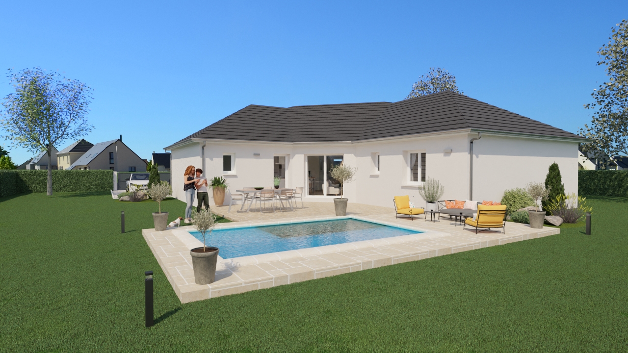 Maison et terrain constructible à Artiguelouve