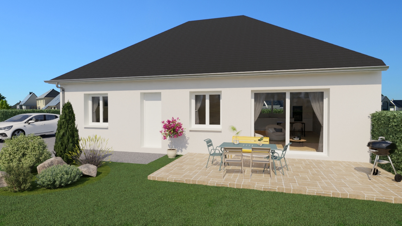 Maison et terrain constructible à Poey-de-Lescar