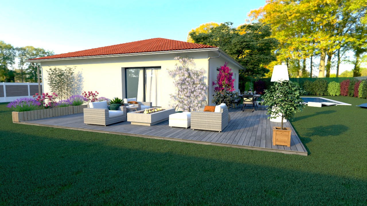 Maison et terrain constructible à Ychoux