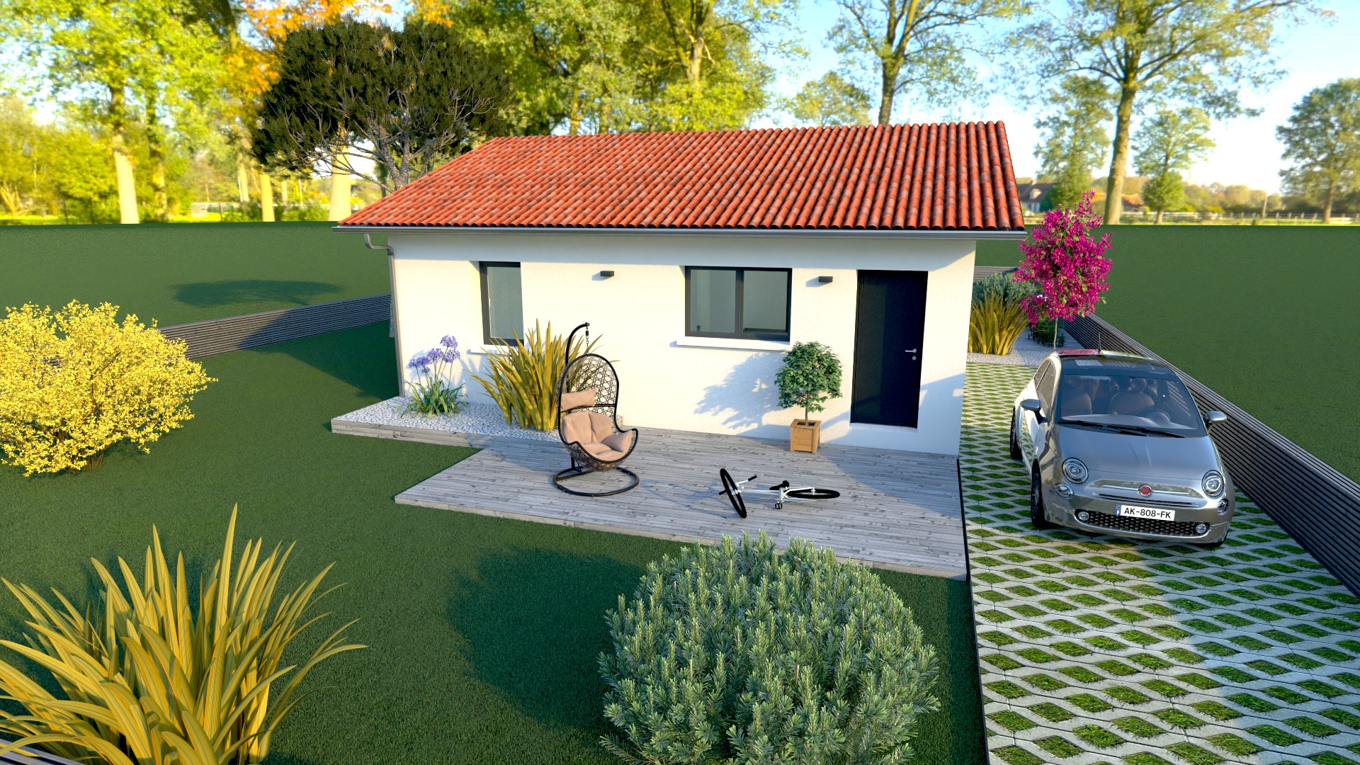 Maison et terrain constructible à Saint-Paul-en-Born