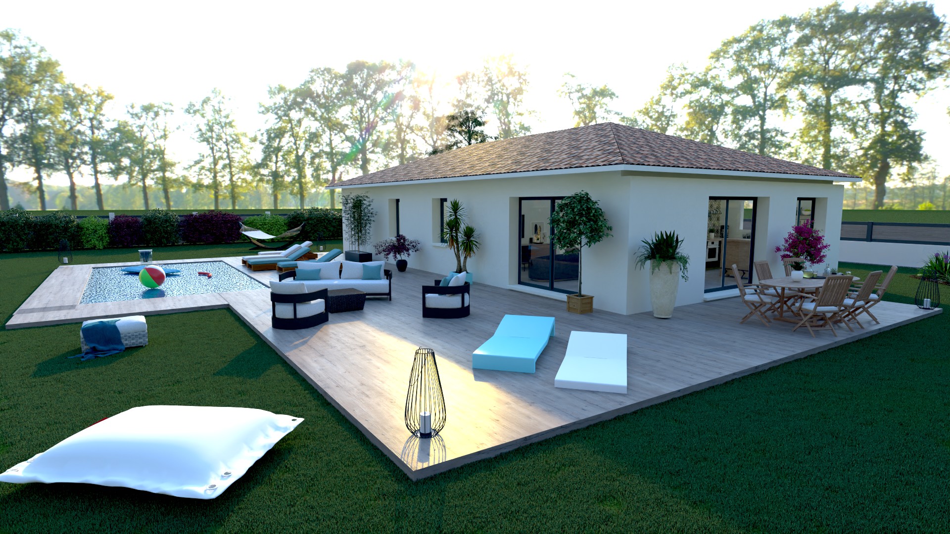 Maison et terrain constructible à Mimizan