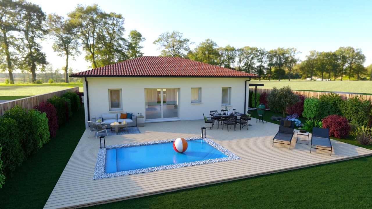 Maison et terrain constructible à Gastes