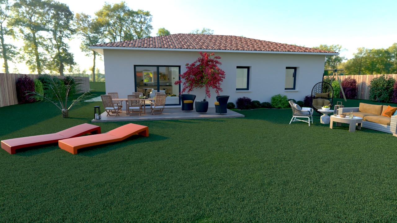 Maison et terrain constructible à Gastes
