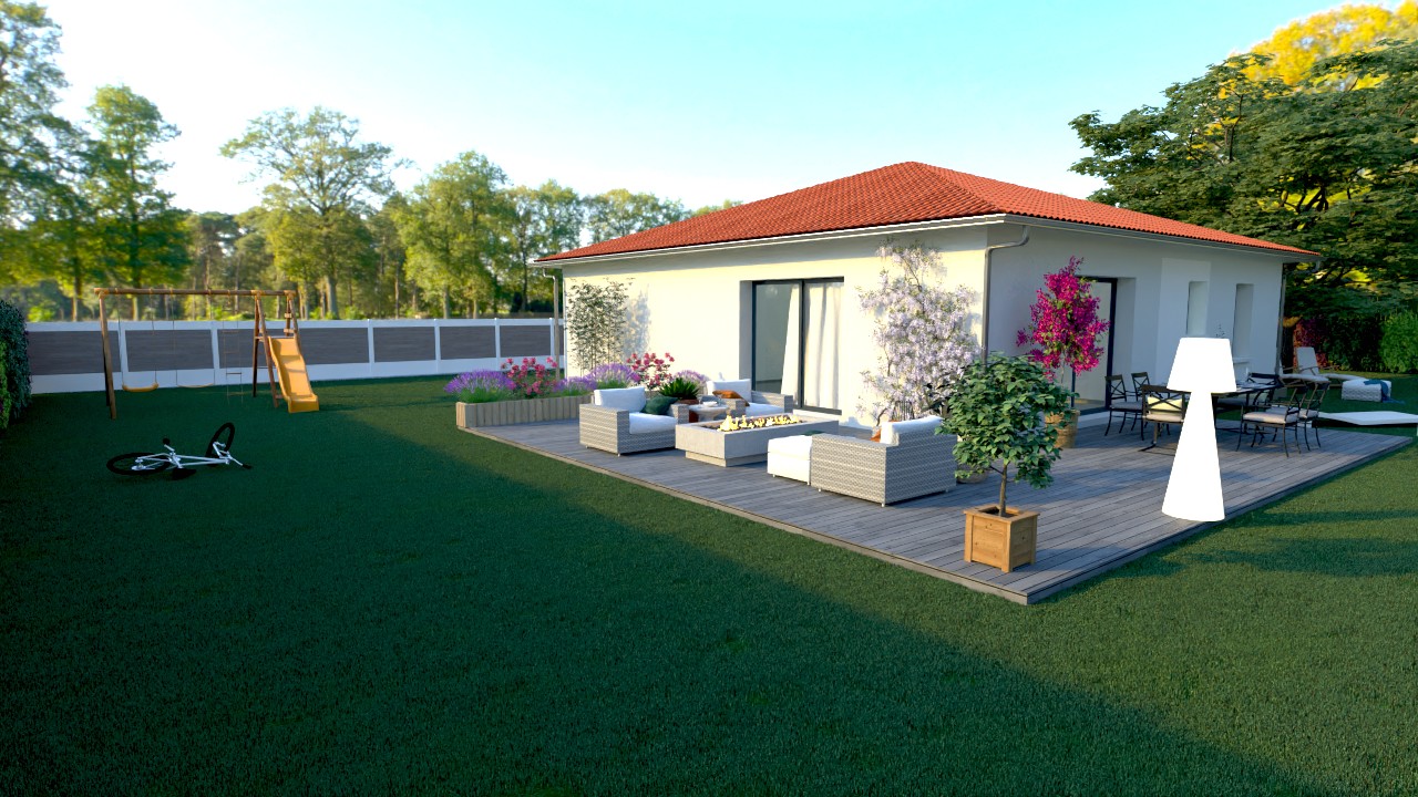 Maison et terrain constructible à Ychoux