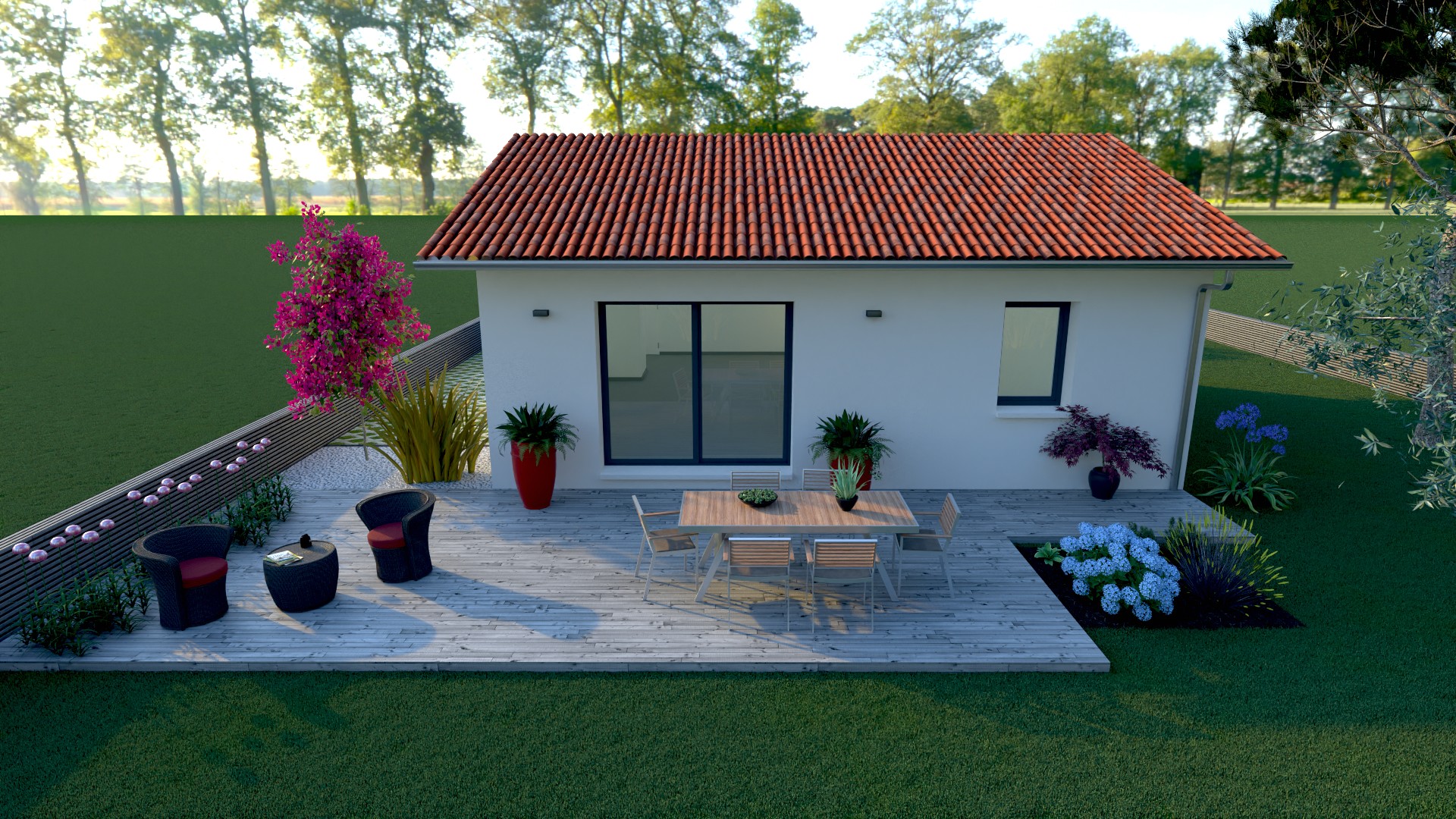 Maison et terrain constructible à Mimizan
