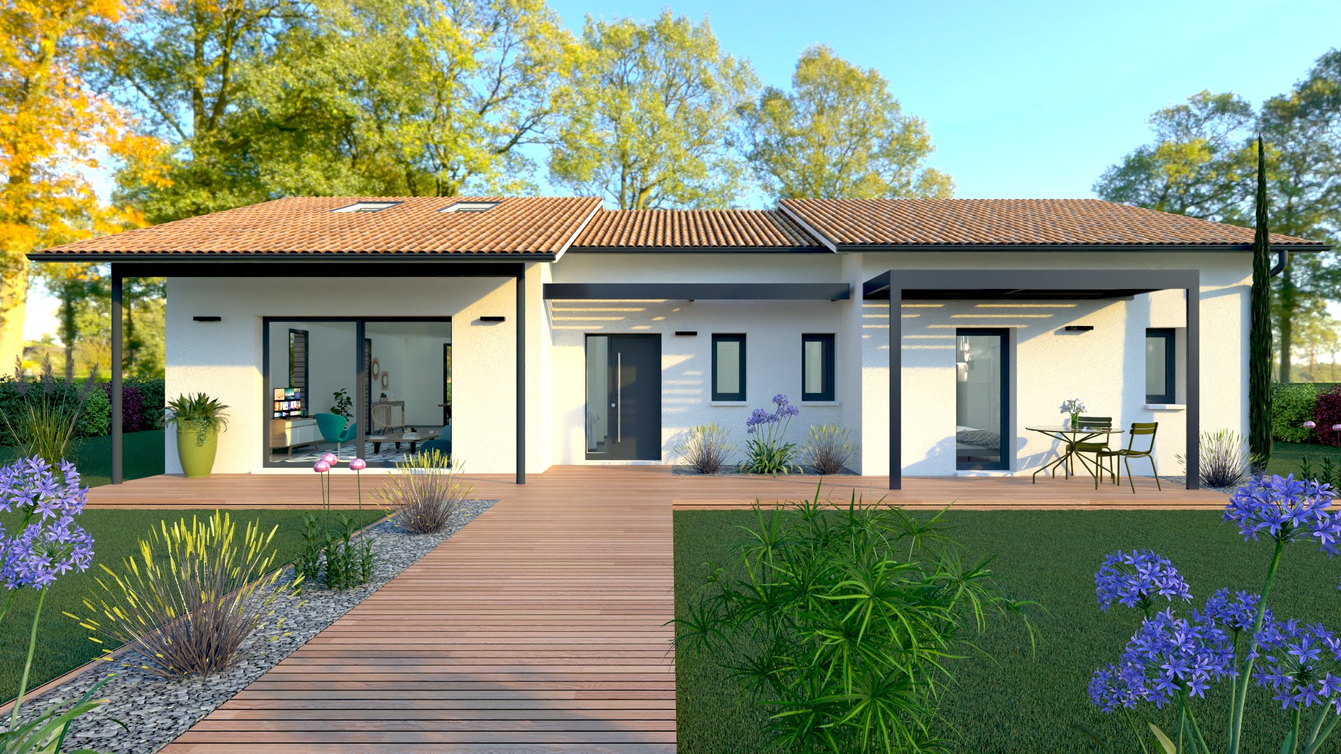 Maison et terrain constructible à Salles