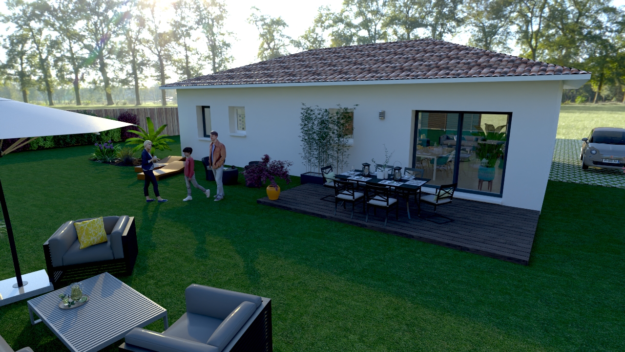 Maison et terrain constructible à Mimizan