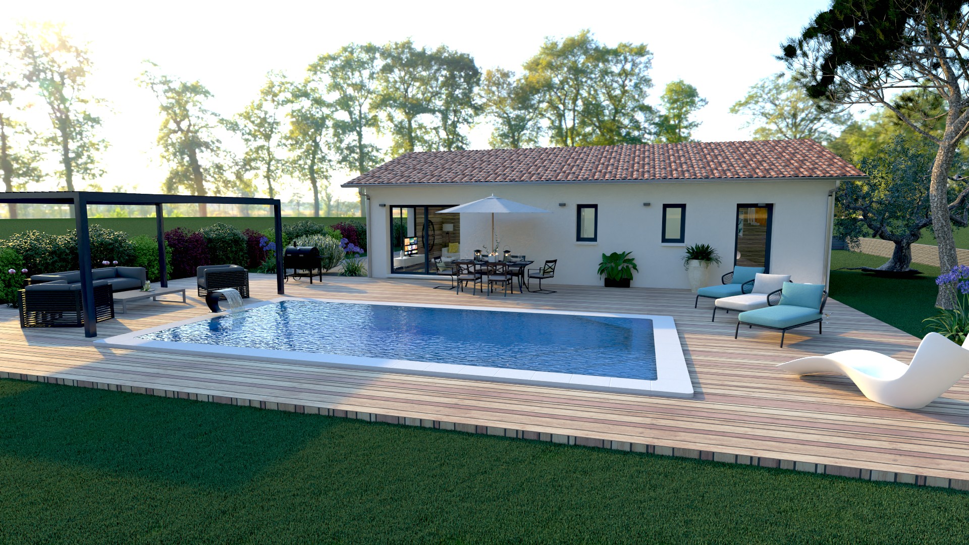 Maison et terrain constructible à Saint-Paul-en-Born