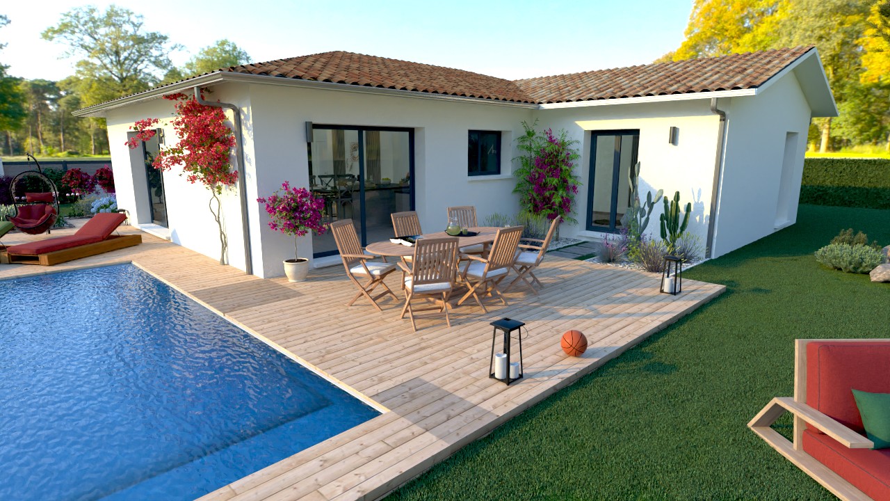 Maison et terrain constructible à Saint-Paul-en-Born