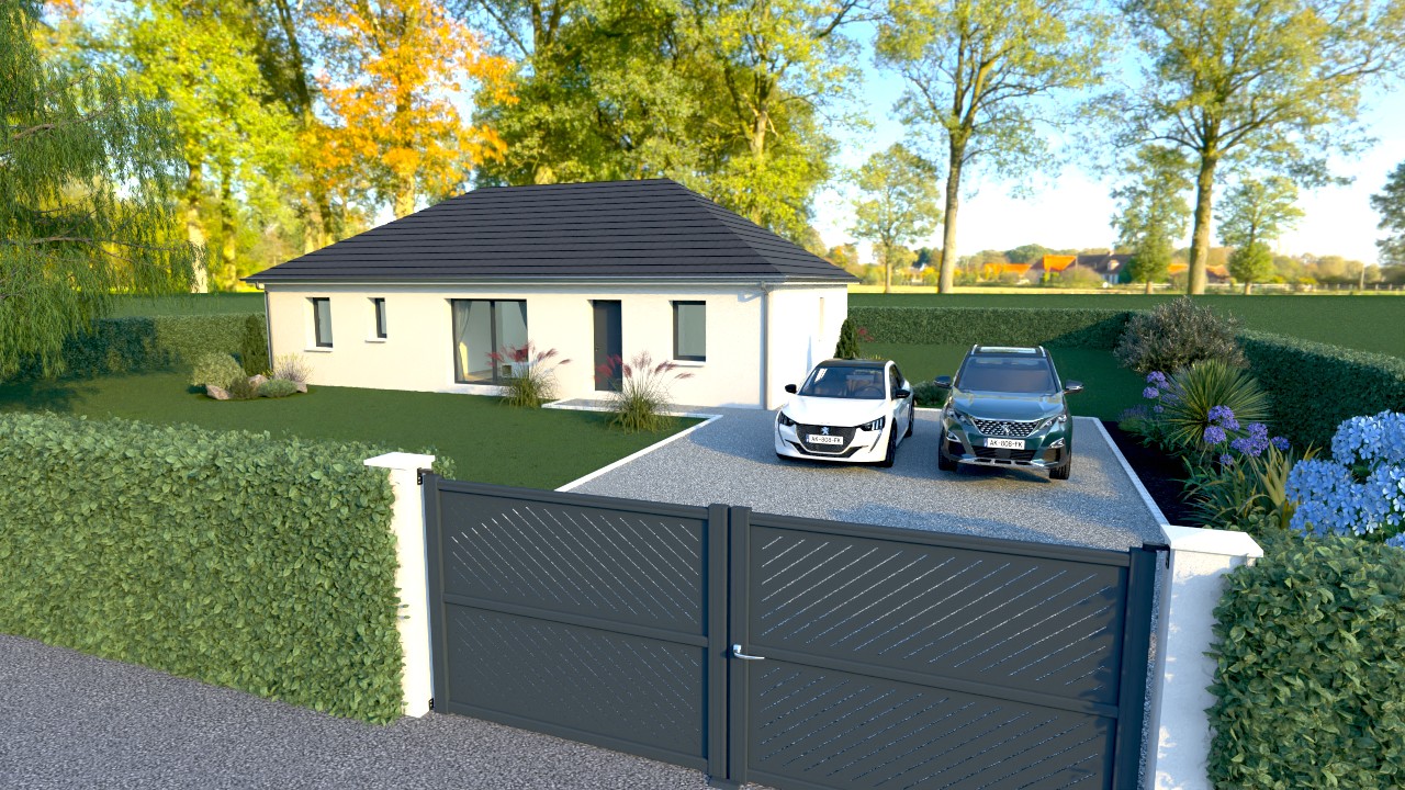 Maison et terrain constructible à Asson