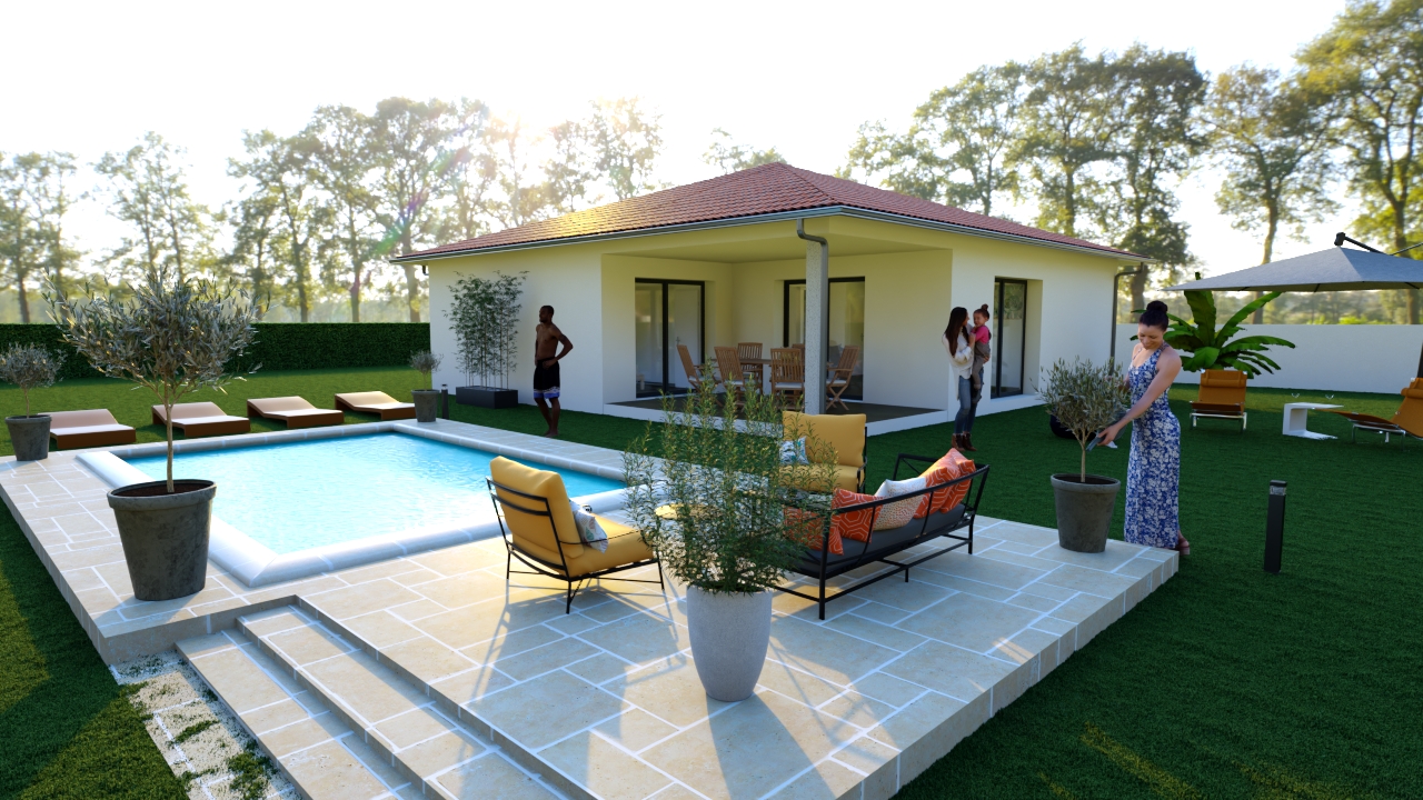 Maison et terrain constructible à Saint-Paul-en-Born