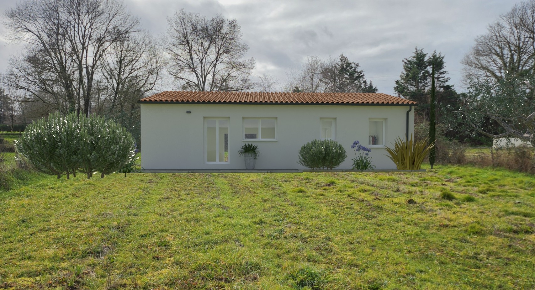 Maison et terrain constructible à Ménesplet