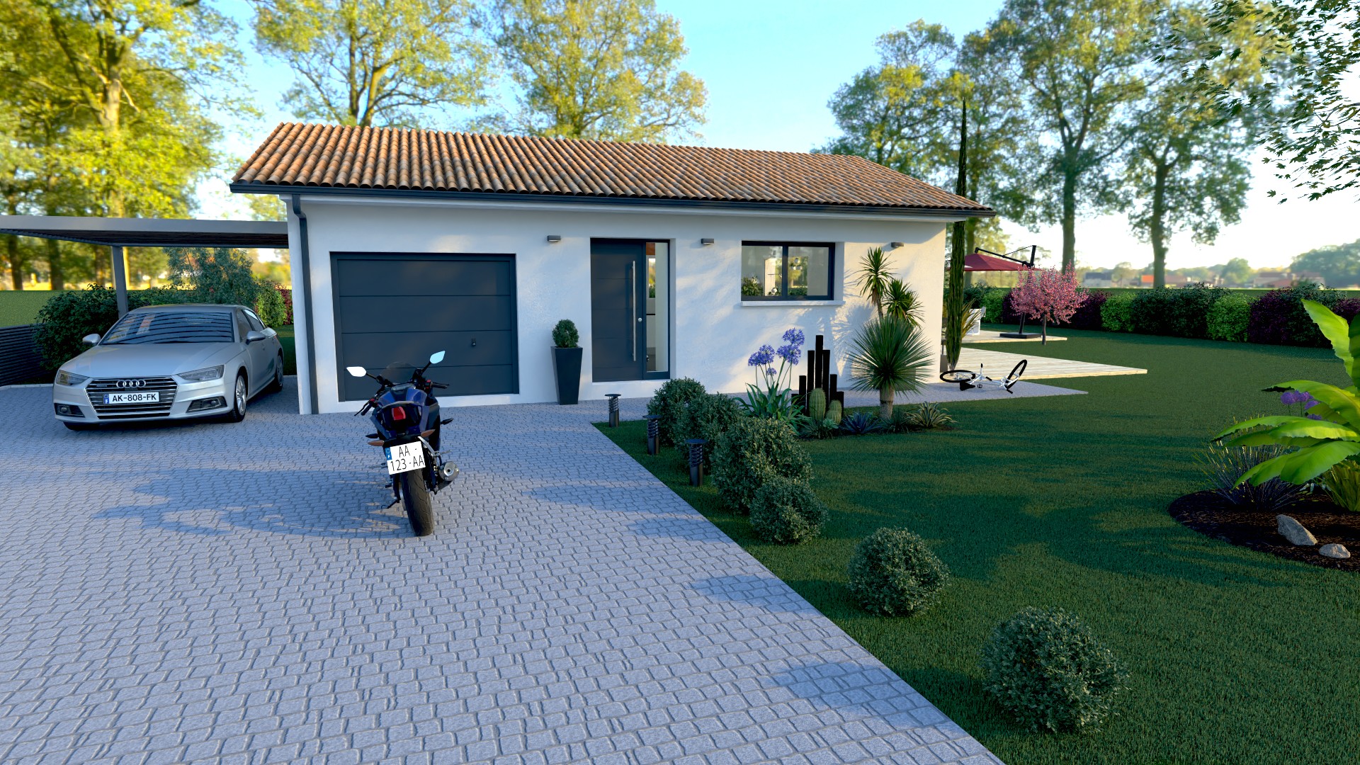 Maison et terrain constructible à Saint-Paul-en-Born