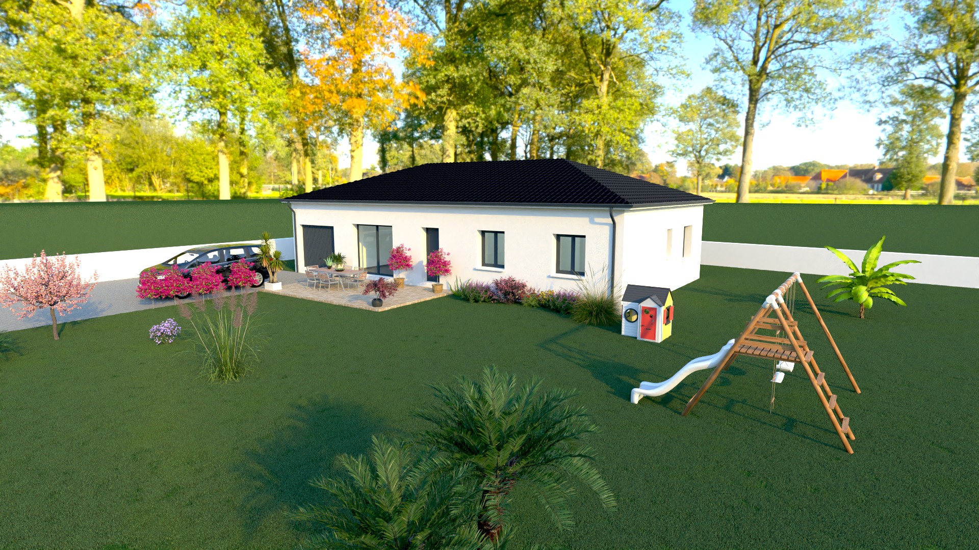 Maison et terrain constructible à Goudon