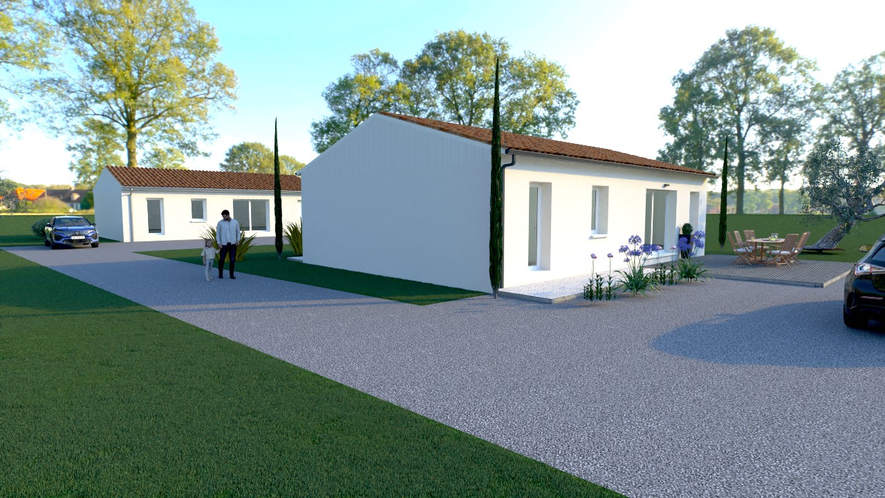 Maison et terrain constructible à Saint-Magne-de-Castillon