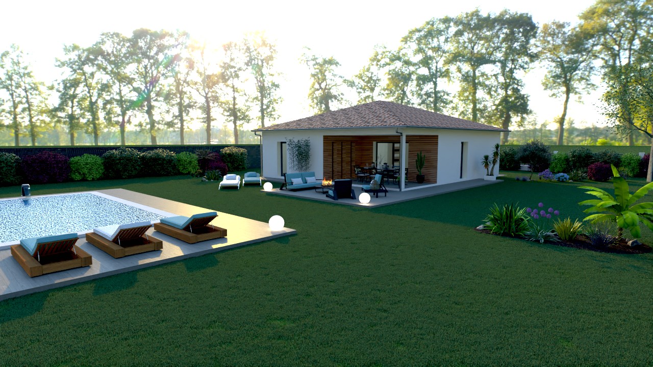 Maison et terrain constructible à Saint-Paul-en-Born