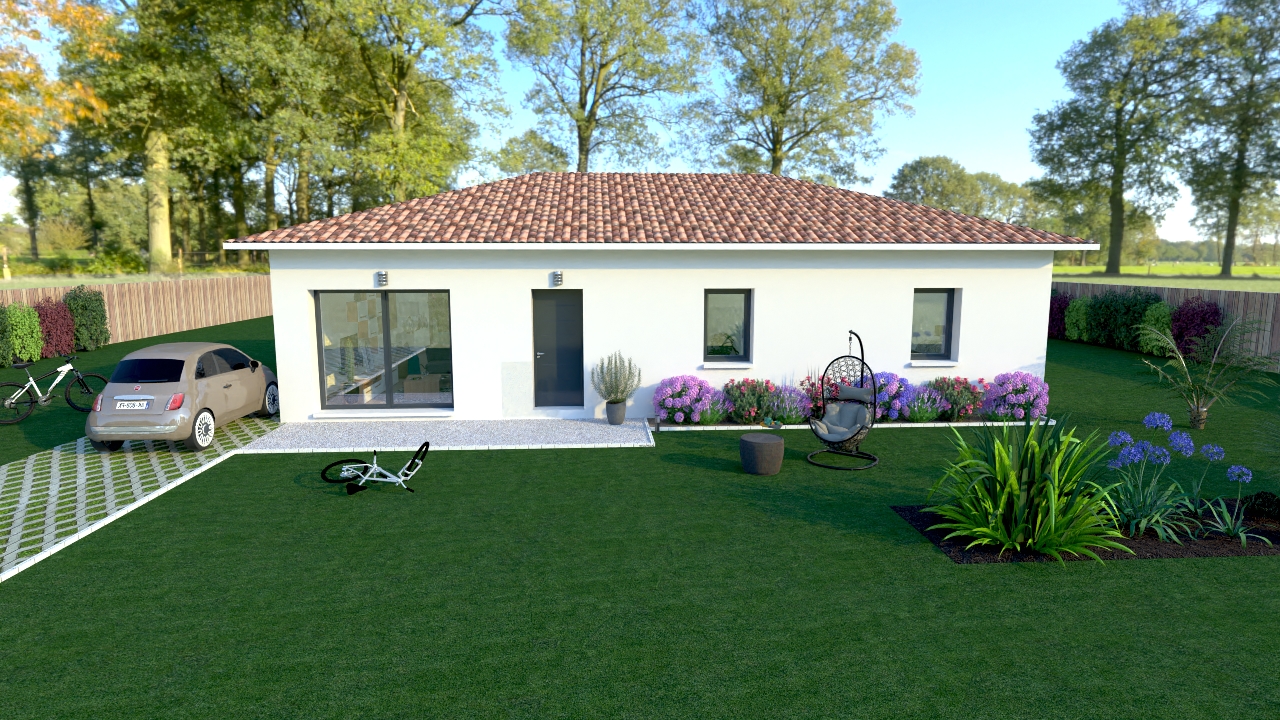 Maison et terrain constructible à Saint-Paul-en-Born