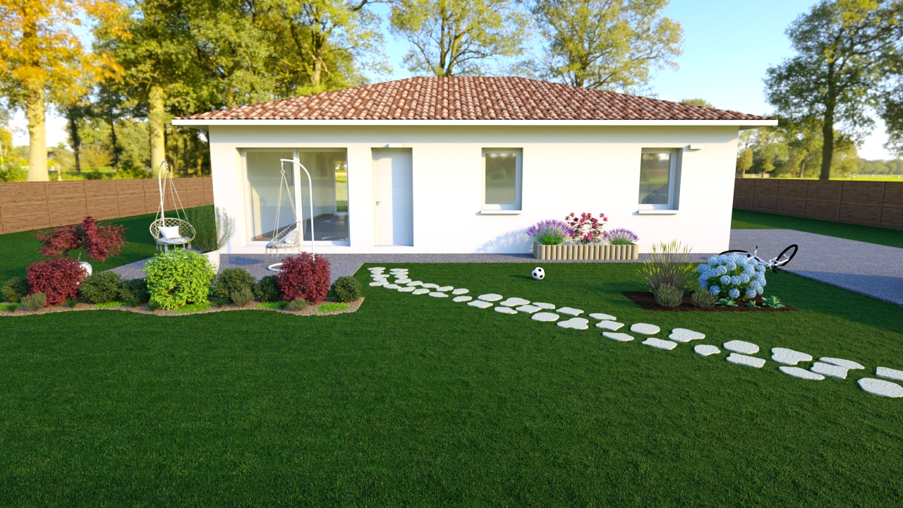 Maison et terrain constructible à Labrit