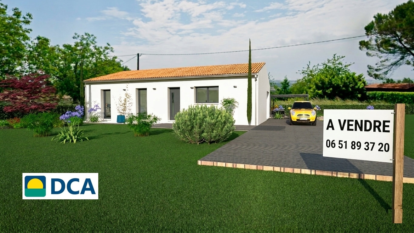 Maison et terrain constructible à Duras