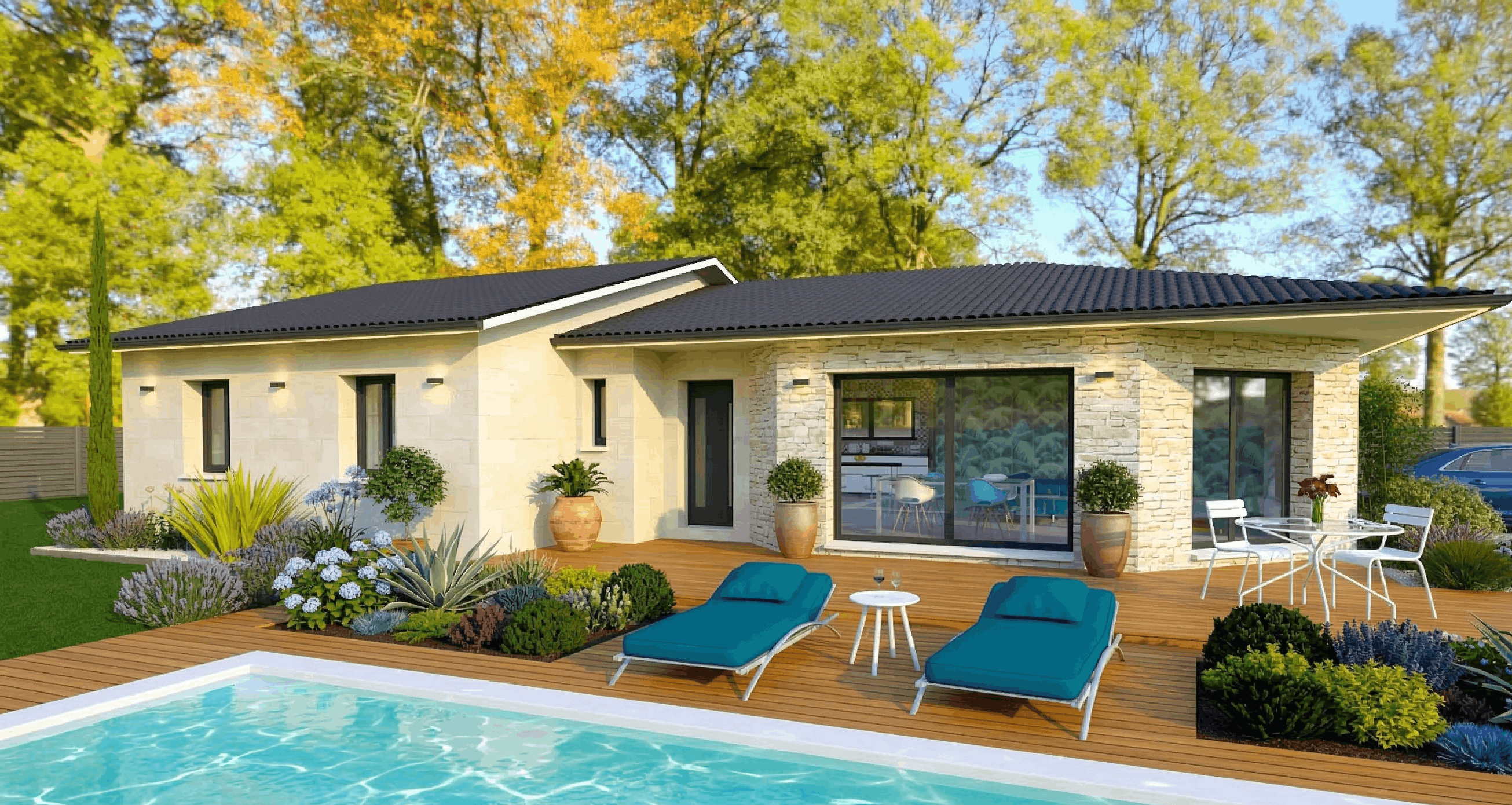 Maison et terrain constructible à La Chapelle-Gonaguet