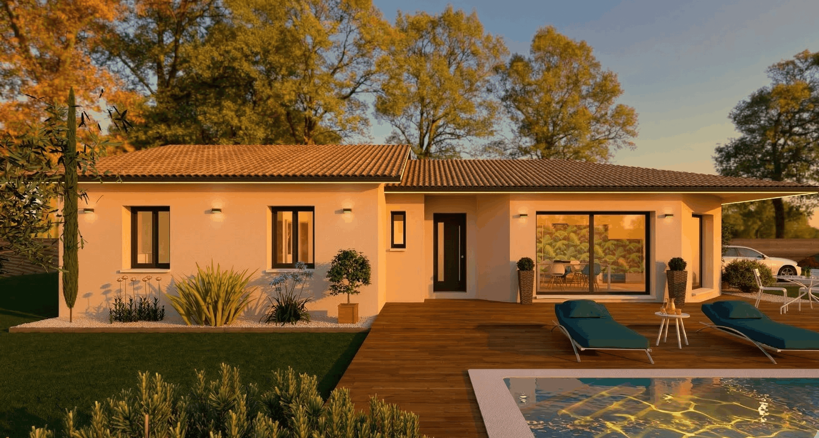 Maison et terrain constructible à Coursac