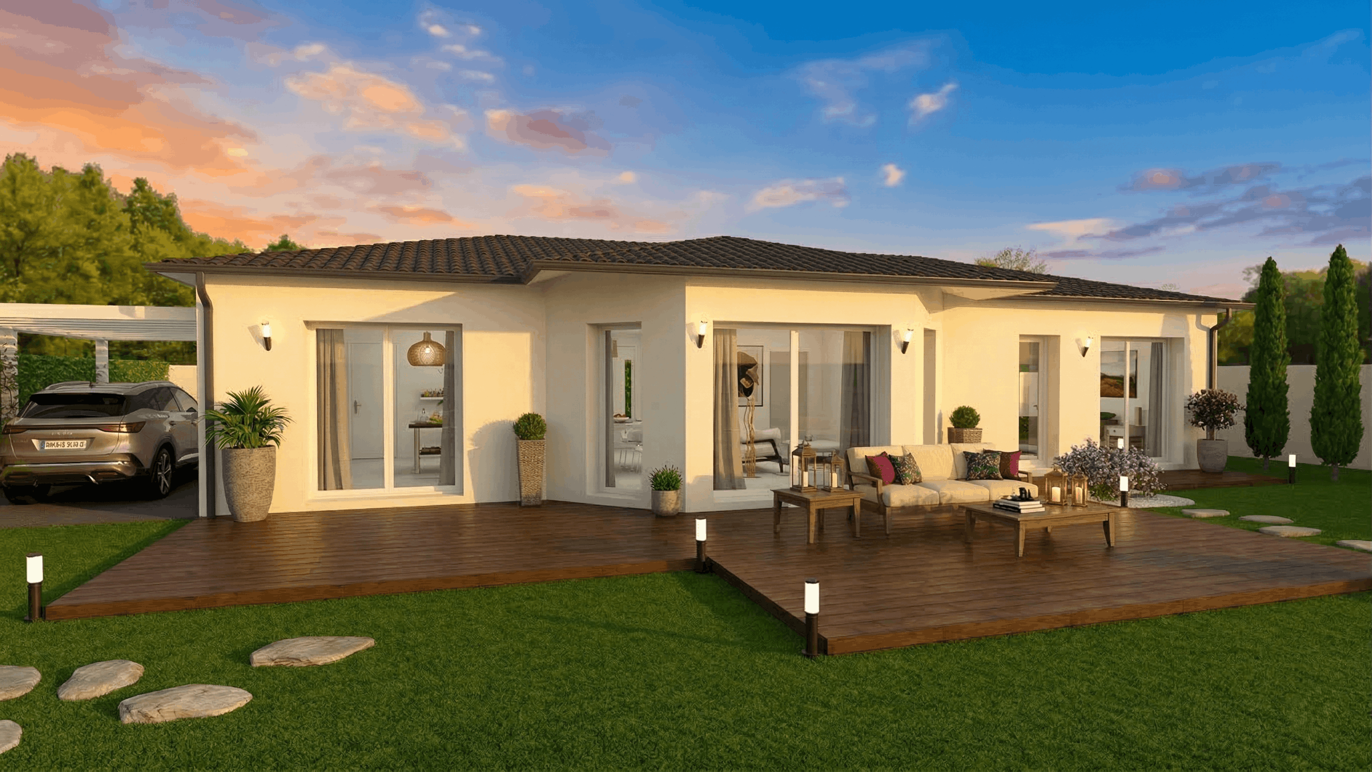 Maison et terrain constructible à Sourzac