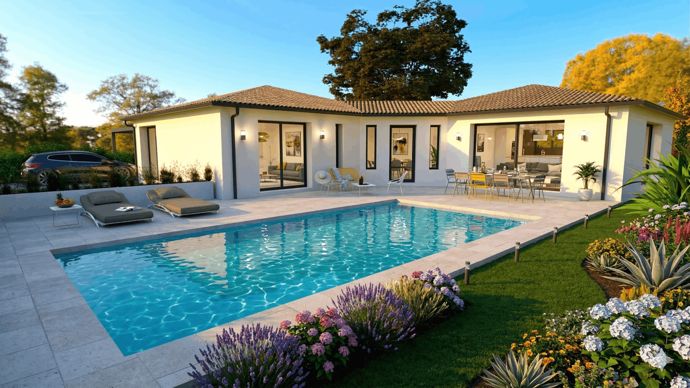 Maison et terrain constructible à Coursac