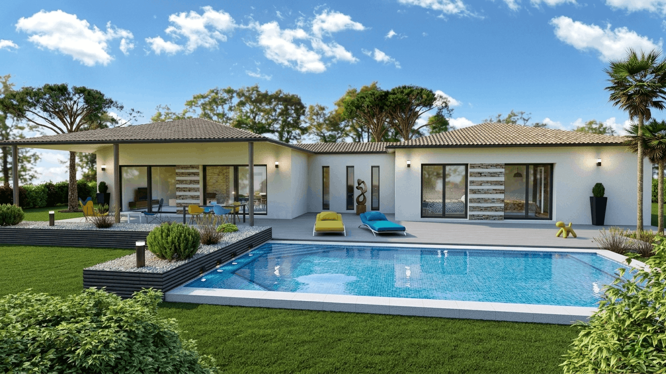 Maison et terrain constructible à Marsaneix