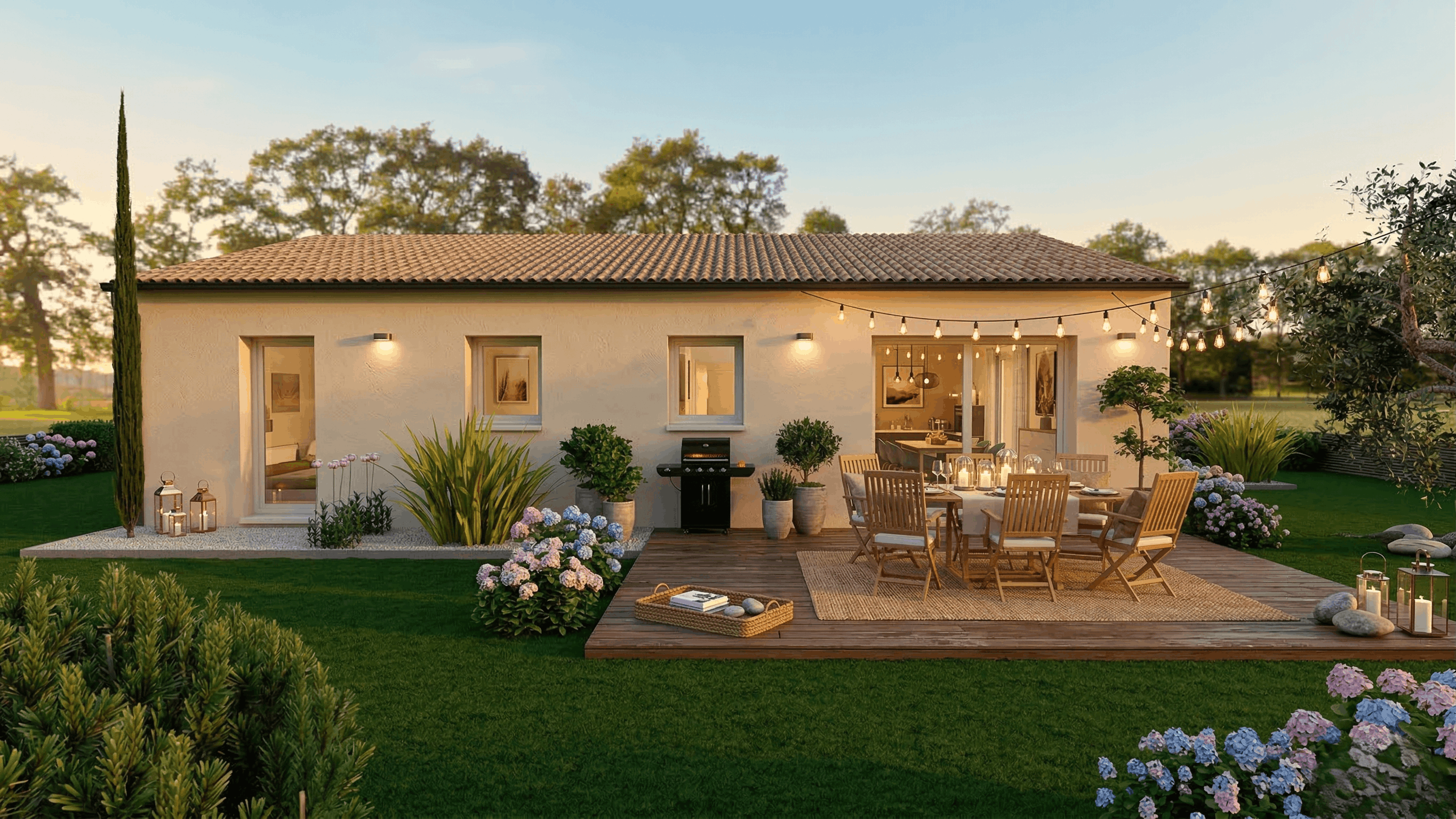 Maison et terrain constructible à Coursac