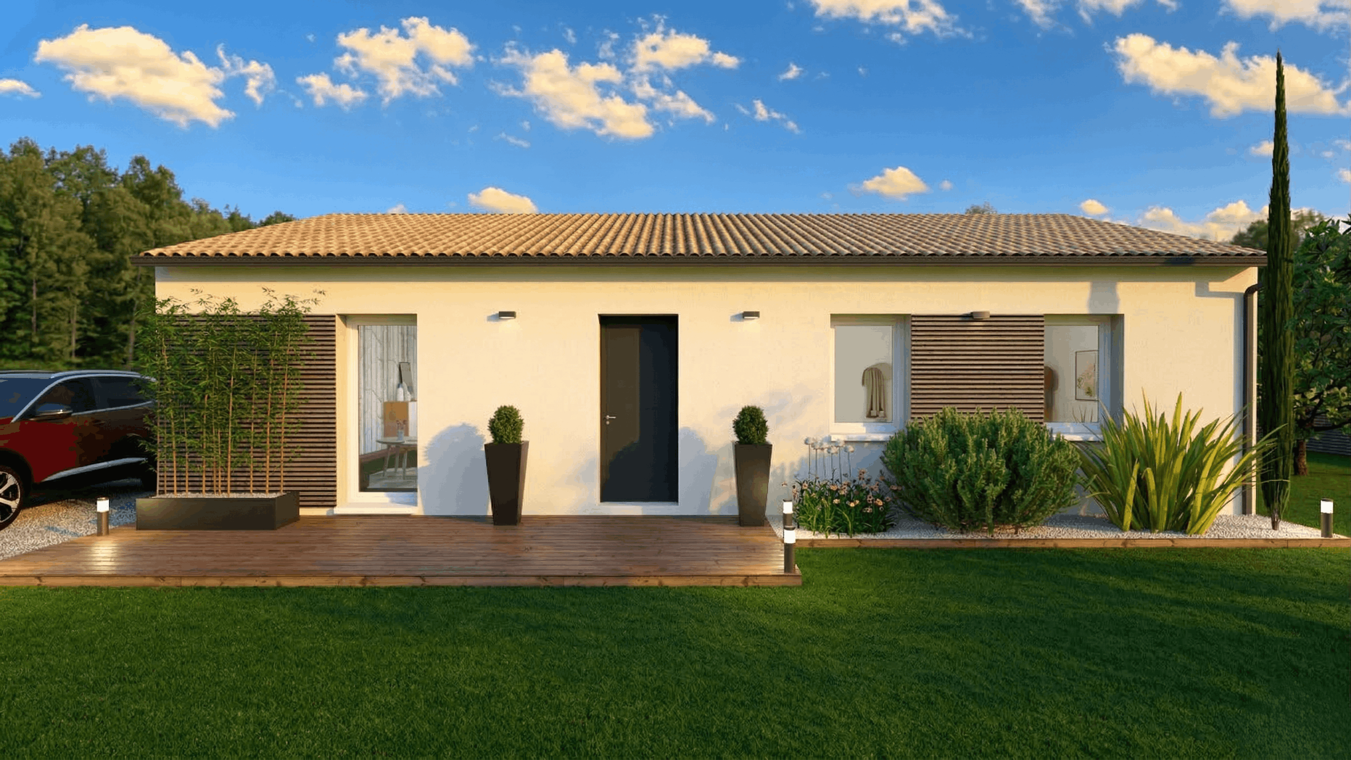 Maison et terrain constructible à Lisle