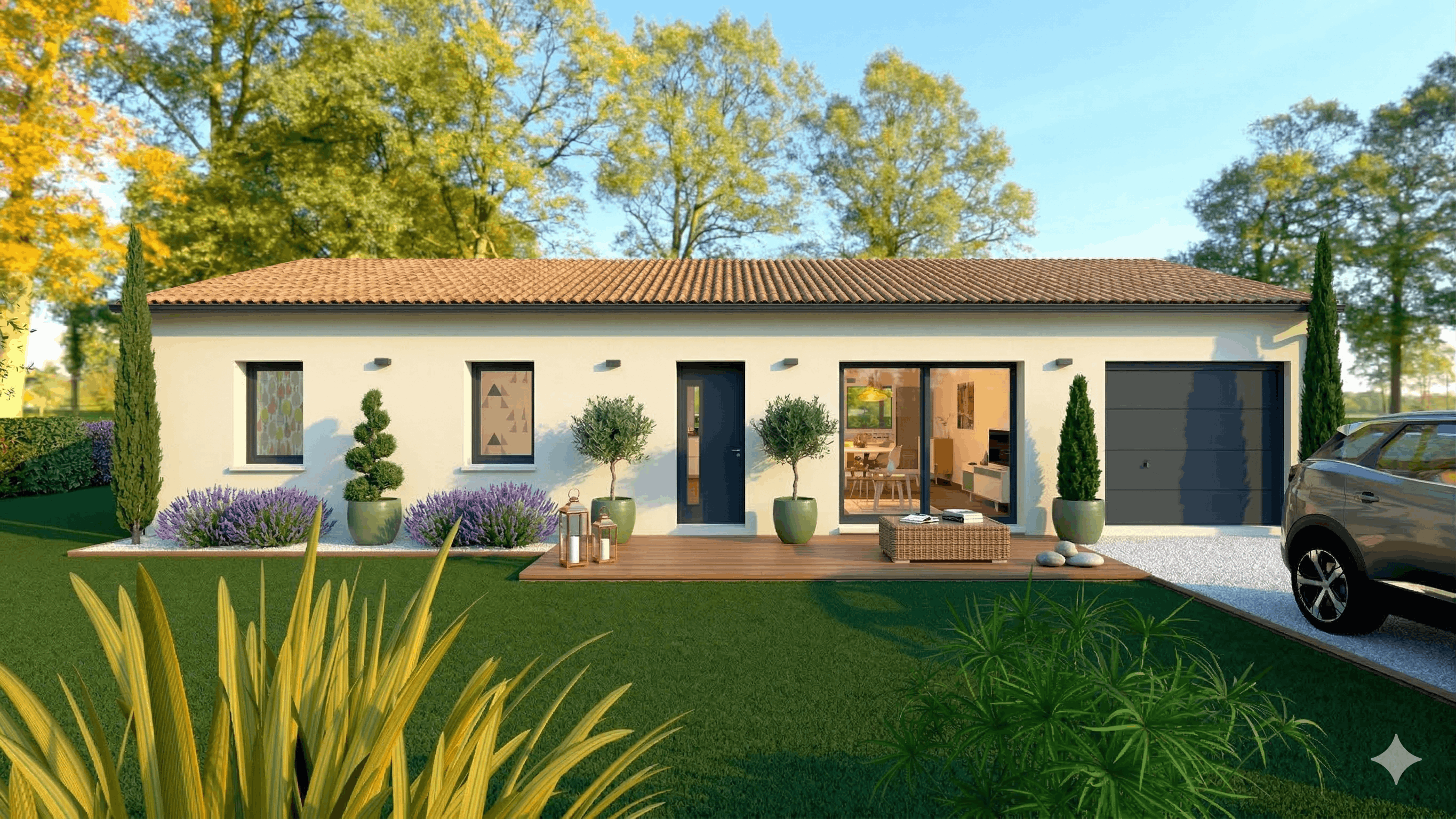 Maison et terrain constructible à Coursac