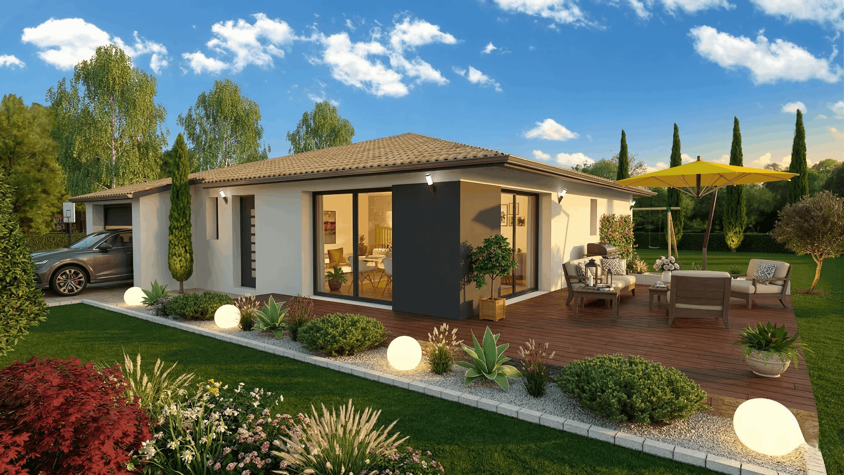 Maison et terrain constructible à Coursac