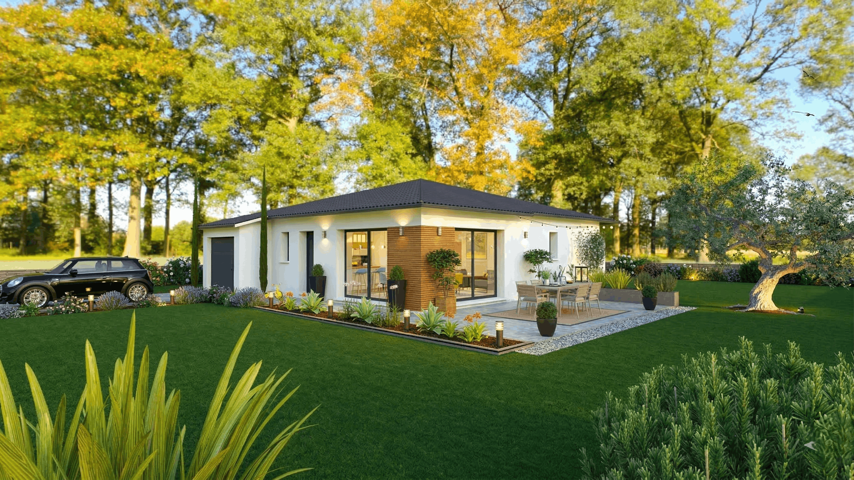 Maison et terrain constructible à Mensignac