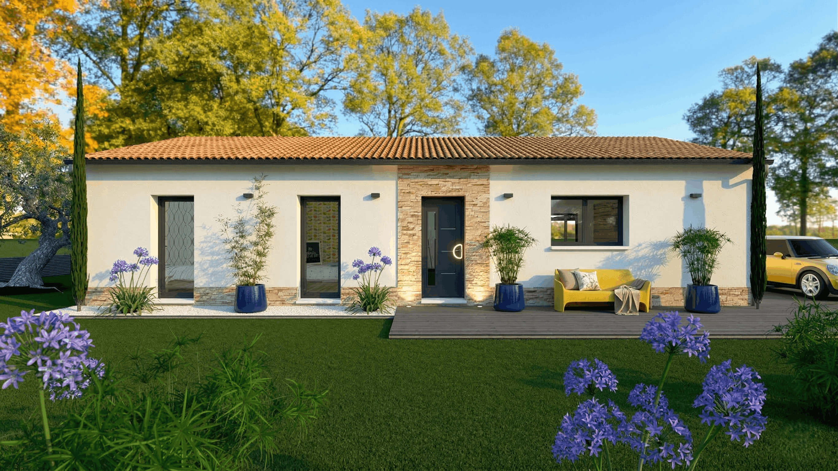 Maison et terrain constructible à Chalagnac