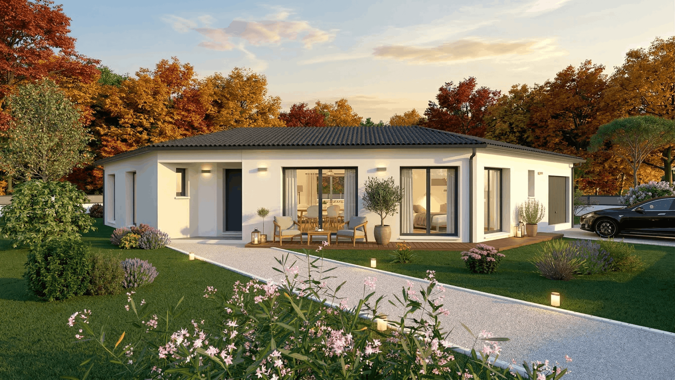 Maison et terrain constructible à Chantérac