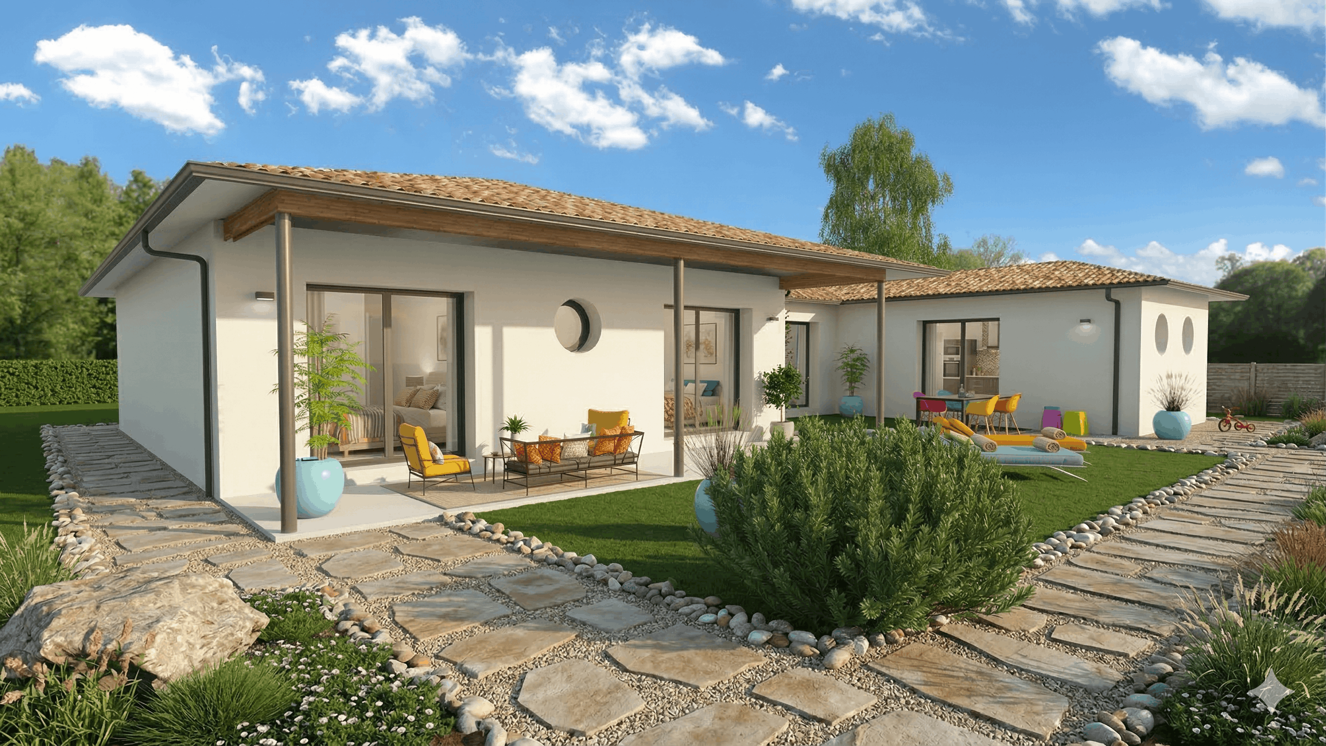 Maison et terrain constructible à Coursac