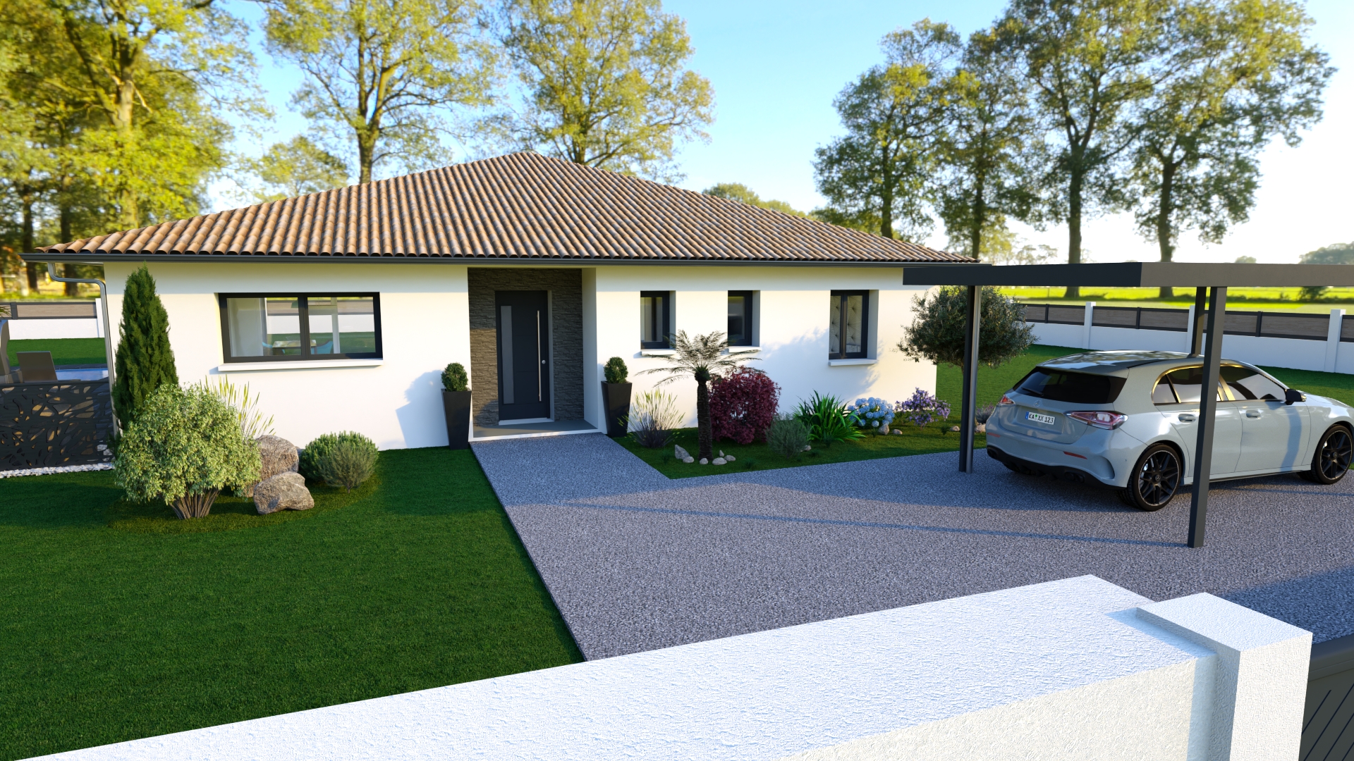 Maison et terrain constructible à Saint-Paul-en-Born