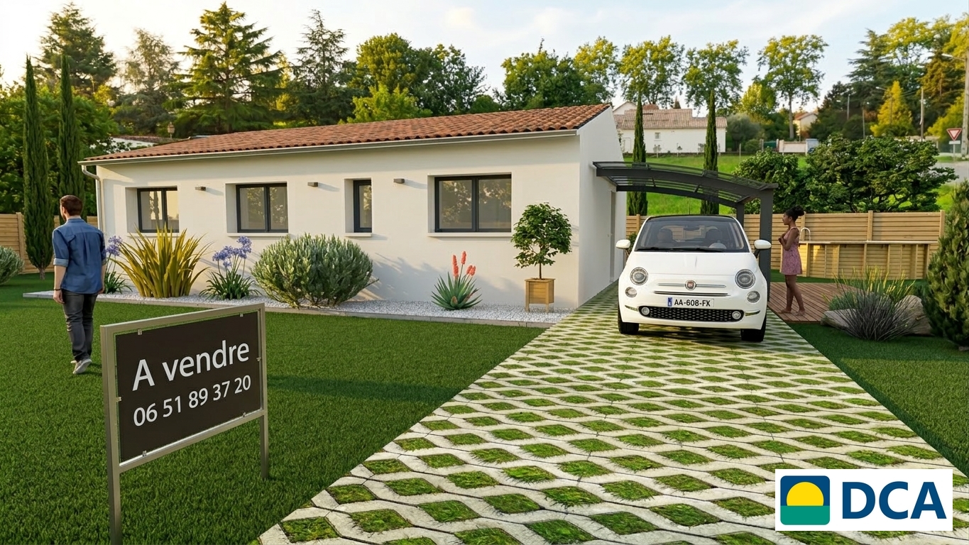 Maison et terrain constructible à Sainte-Foy-la-Grande