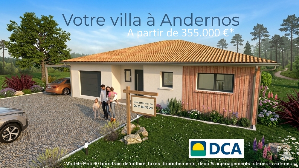 Maison et terrain constructible à Andernos-les-Bains