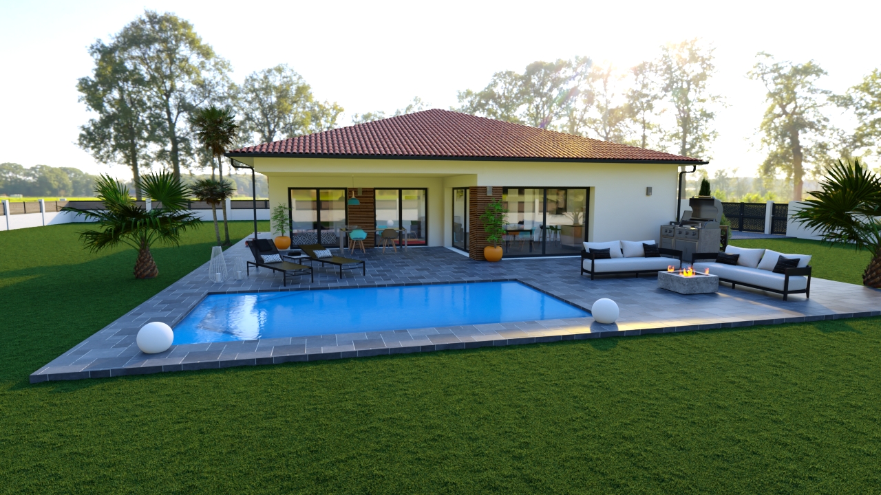 Maison et terrain constructible à Léon