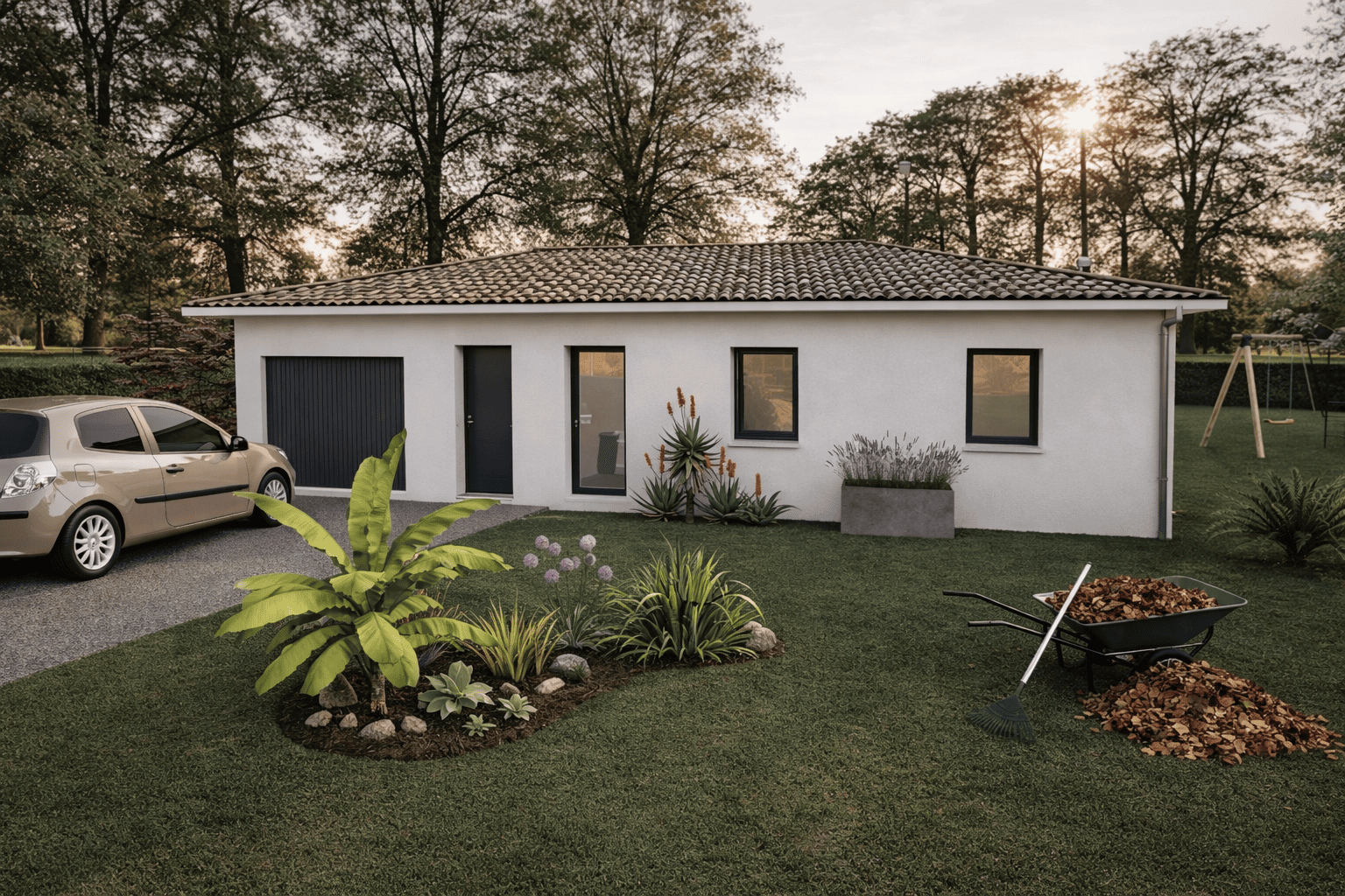 Maison et terrain constructible à Biscarrosse