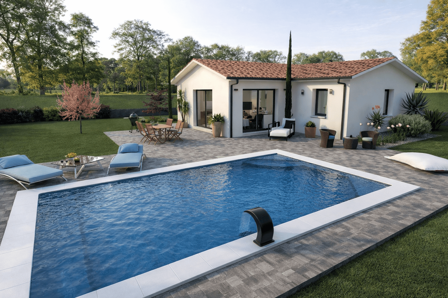 Maison et terrain constructible à Biscarrosse