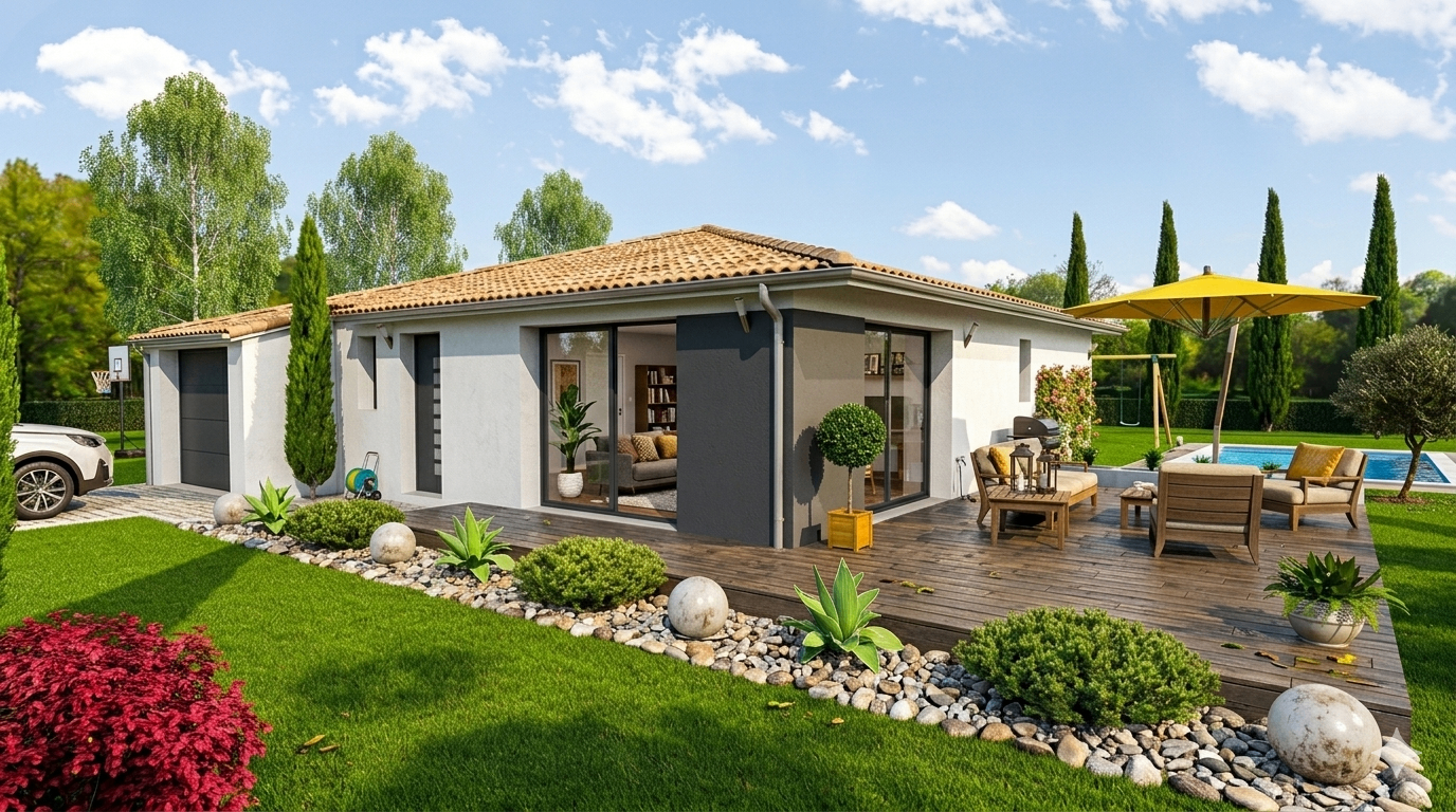 Maison et terrain constructible à Laluque