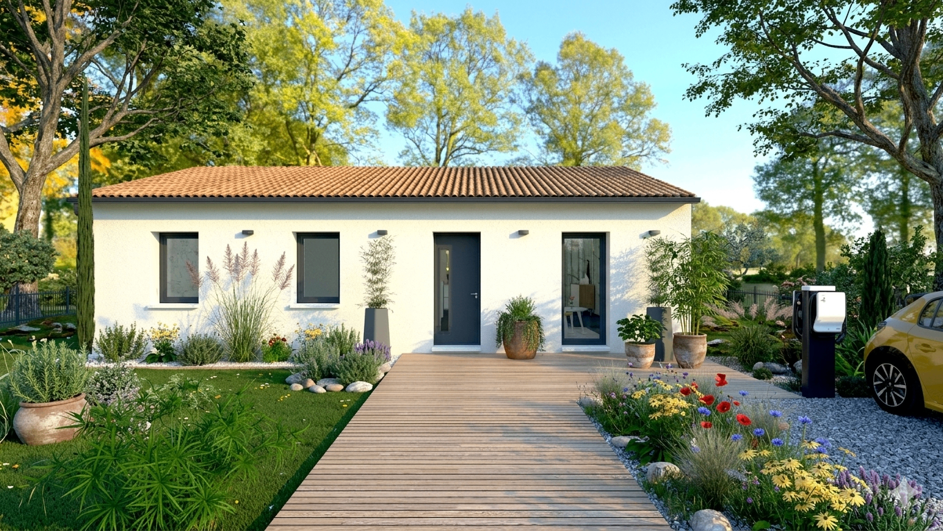 Maison et terrain constructible à Magescq