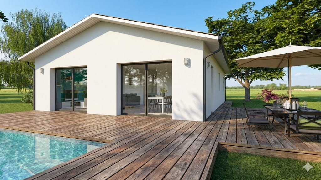 Maison et terrain constructible à Saugnac-et-Cambran