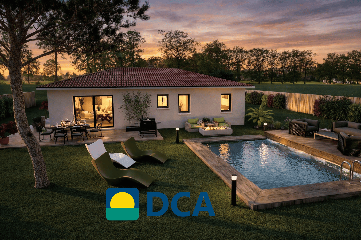 Maison et terrain constructible à Belhade