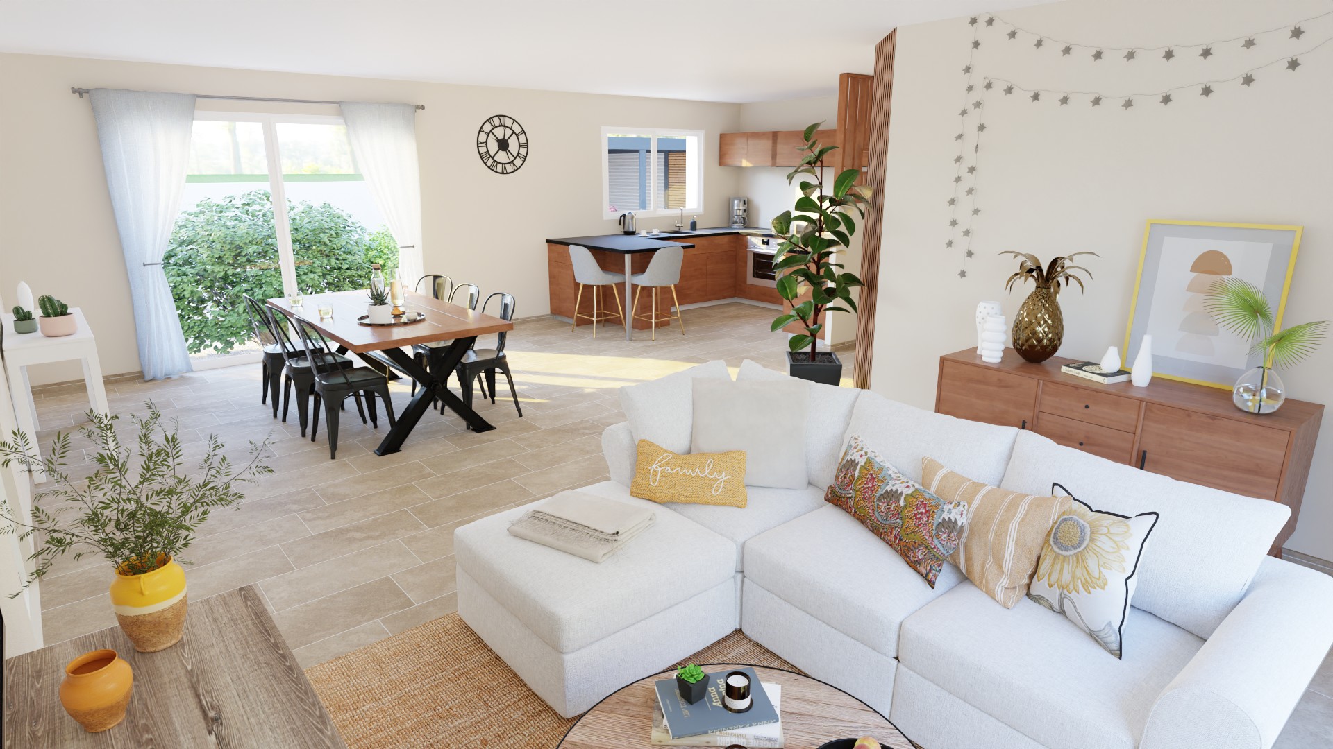 Maison et terrain constructible à Orleix